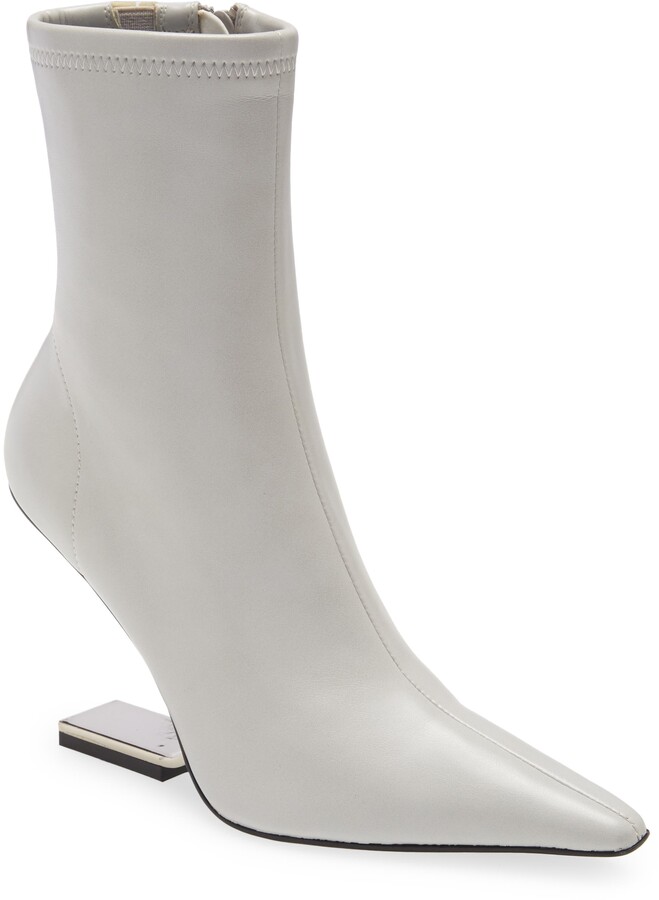 womens silver booties