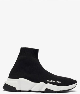 ladies black balenciaga trainers