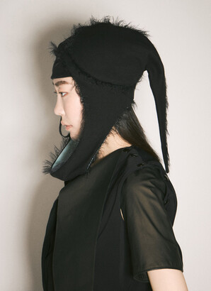 KIKO KOSTADINOV Twisted Ribbon Beanie - Woman Hats Black One
