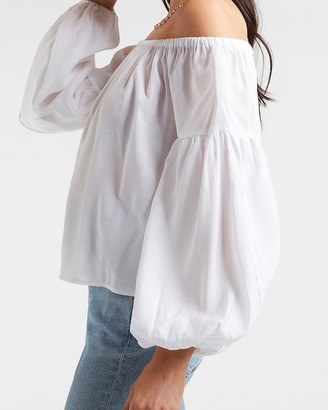 express white off the shoulder top