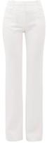 Thumbnail for your product : Altuzarra Serge High-rise Crepe Flared Trousers - White