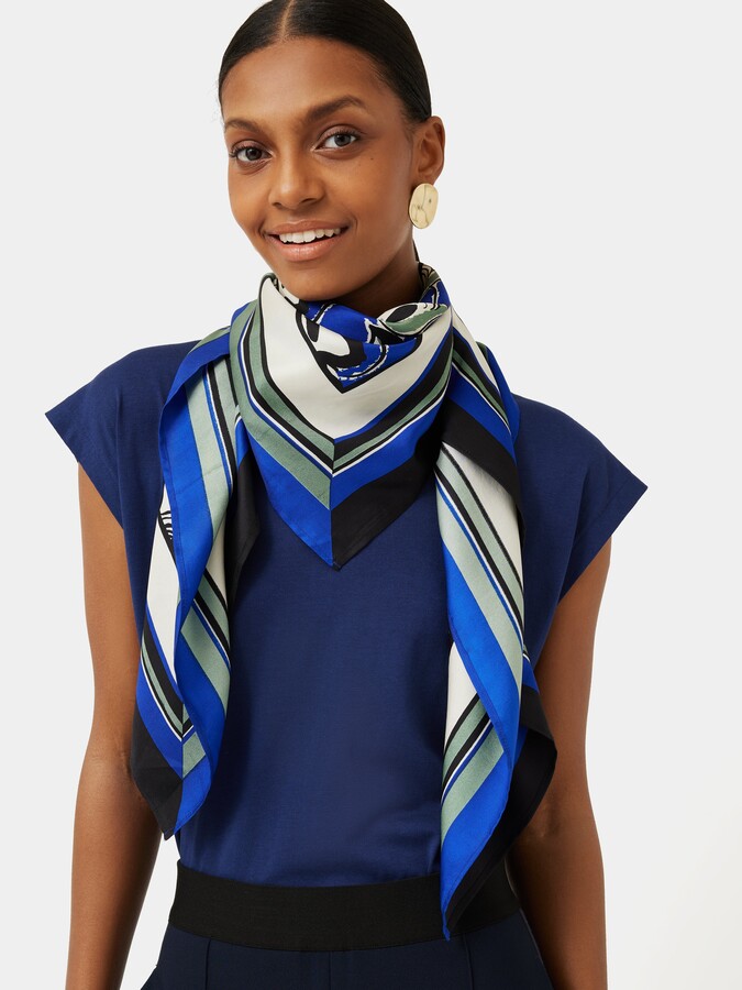 JigsawJigsaw Collagerie Arthouse Silk Twill Square ShopStyle Scarves