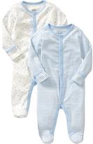 Thumbnail for your product : Old Navy Little Bundles Footed One-Piece 2-Packs for Baby