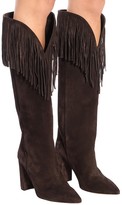 Thumbnail for your product : Paris Texas Fringed suede knee-high boots