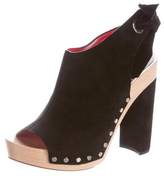 Thumbnail for your product : Proenza Schouler Suede Peep-Toe Sandals