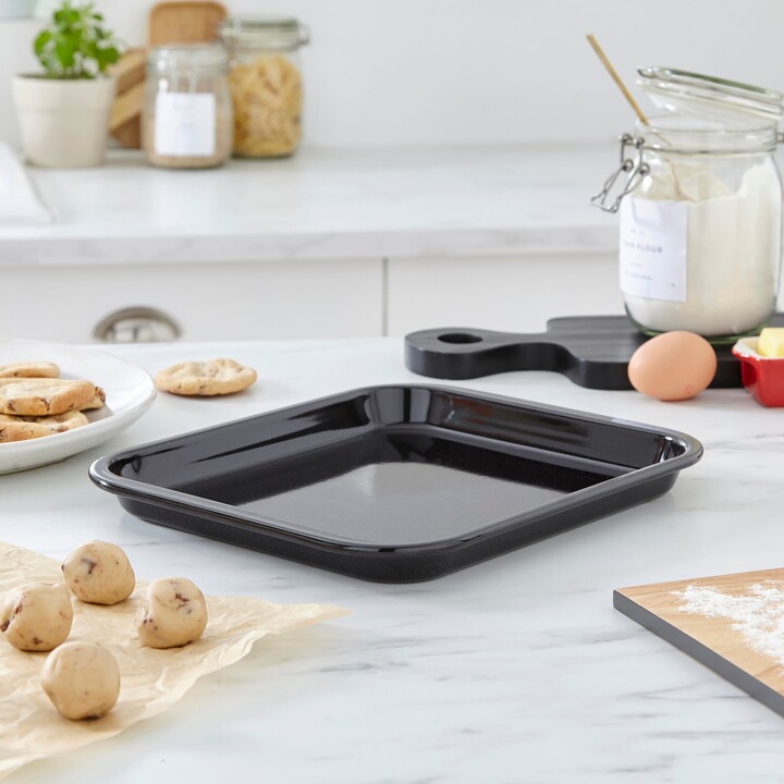 Dunelm Vitreous Enamel 30cm Roaster Black ShopStyle