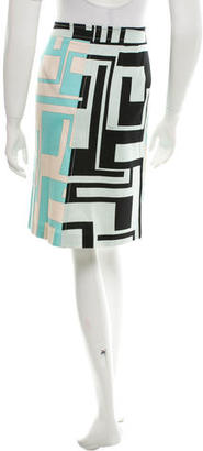 Emilio Pucci Printed Knee-Length Skirt