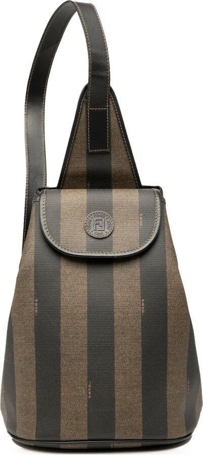 Fendi Pre-Owned 20th Century Pequin Coated Canvas Sling Bag crossbody bag