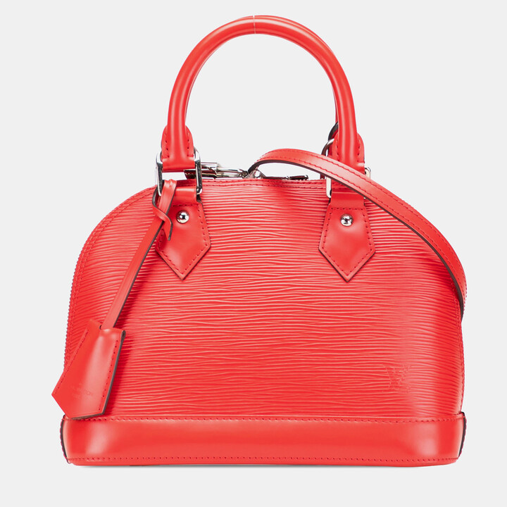 Louis Vuitton Red Epi Alma BB