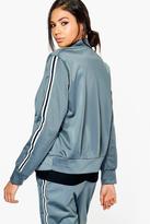 Thumbnail for your product : boohoo Holly Fit Sports Luxe Bomber Jacket
