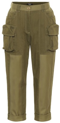 Balmain Stretch-cotton cropped pants