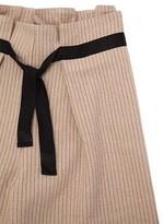 Thumbnail for your product : UNLABEL Wool Blend Pinstripe Pants W/ Belt