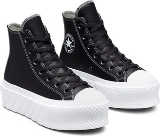 leather platform converse high tops