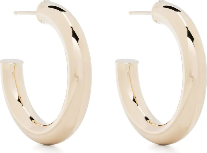 Zoë Chicco 14kt Yellow Gold Medium Hollow Hoop Earrings