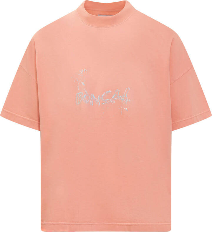 Naruto Classic Group With Scroll Crew Neck Short Sleeve Peach