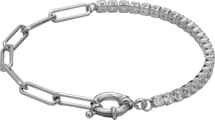 Every Wave Merge - Sterling Silver Chain Tennis Bracelet