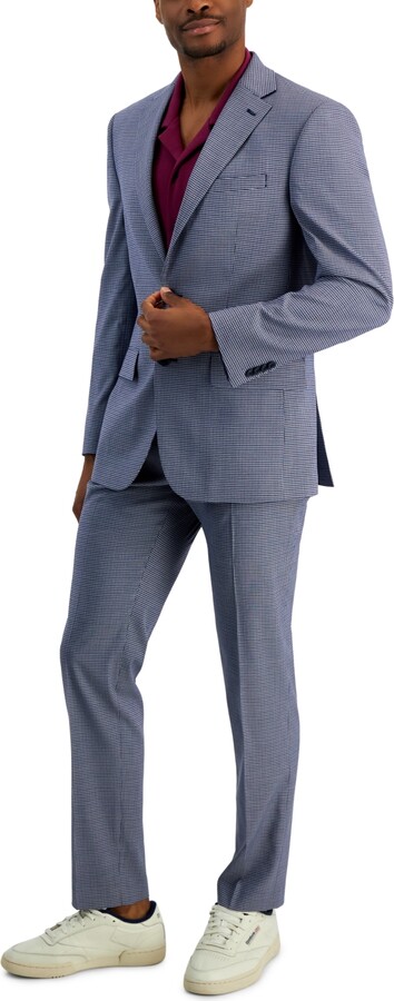 Grey Macys Suit Jacket Pinstripe Suit Macys Mens Double Breasted