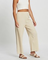 Thumbnail for your product : Atmos & Here Atmos&Here - Women's Neutrals Pants - Khloe Cotton Resort Pants - Size 12 at The Iconic