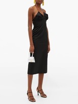 Thumbnail for your product : Jacquemus Bambino Halterneck Pleated Dress - Black