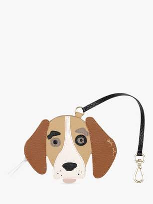 Radley & Friends Leather Beagle Bag Charm, Tan