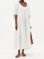 Thumbnail for your product : Anaak Nina Tiered Crinkle-cotton Maxi Dress - White