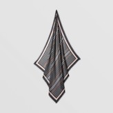 Thumbnail for your product : Burberry Icon Stripe Monogram Print Wool Silk Square Large Scarf