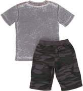 Thumbnail for your product : Camo Joah Love Distressed T-shirt & Shorts Set