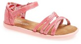 Thumbnail for your product : Toms 'Youth - Shimmer' Sandal (Toddler, Little Kid & Big Kid)