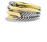 Thumbnail for your product : David Yurman Labyrinth Double-Loop Ring with Gold