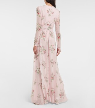 Giambattista Valli Floral silk georgette gown