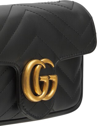 Gucci Supermini Gg Marmont Leather Bag