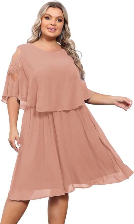Hanna Nikole Damen Plus Size Abendanzug 3-teilig - Chiffon Hosenanzug Elegant