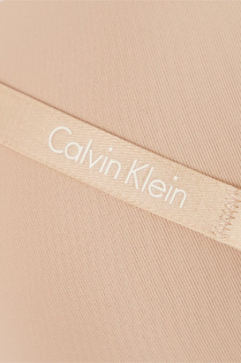 Calvin Klein Underwear Sculpted Stretch-jersey Underwired Strapless Bra - Neutral