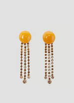 Thumbnail for your product : Marni Resin and Crystal Drop Earrings in Orange