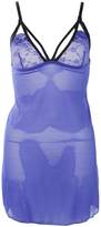 Thumbnail for your product : boohoo Mya Galloon Lace Contrast Strap Babydoll