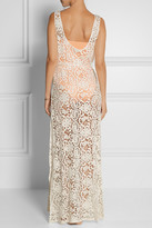 Thumbnail for your product : Miguelina Victoria crocheted cotton-lace maxi dress
