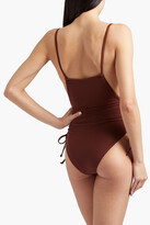 Thumbnail for your product : ANDREA IYAMAH Adan ruched mesh swimsuit