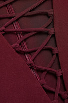 Thumbnail for your product : Stella McCartney Lace-up Crepe Maxi Dress