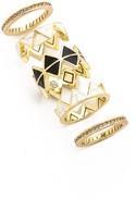 Thumbnail for your product : House Of Harlow Reflector Ring Stack Set