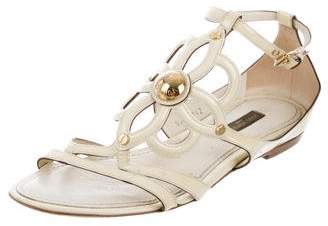 Louis Vuitton Fleur Patent Leather Sandals