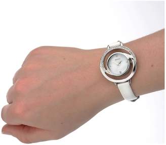 Mother of Pearl Seksy By Seksy Ladies' White Mother of Pearl Dial & Leather Strap