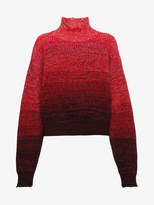 Helmut Lang high neck ombré knitted jumper