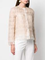 Thumbnail for your product : Giorgio Armani silk frilled jacket