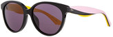 Thumbnail for your product : Christian Dior Envol 2 Rounded Rectangle Sunglasses, Black/Pink