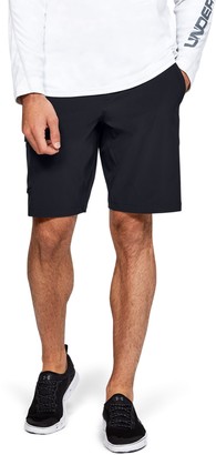 under armour black golf shorts