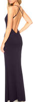 Thumbnail for your product : Katie May Stamina Low V-Neck Stretch Crepe Gown with Crisscross Back