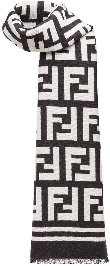Fendi FF motif scarf - ShopStyle Scarves