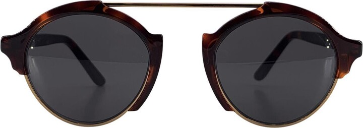 1stDibs Illesteva Brown Rounded Unisex Sunglasses Milan 4 49/23 140 Mm