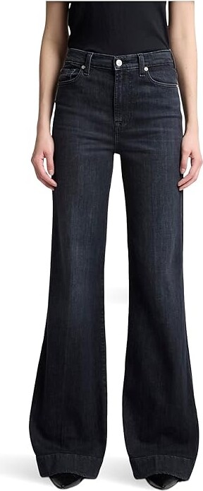 7 For All Mankind Modern Dojo Women's Dress Pants Blacky : 31 34, Cotton/Denim/Spandex