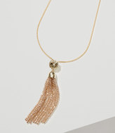Thumbnail for your product : LOFT Beaded Tassel Necklace